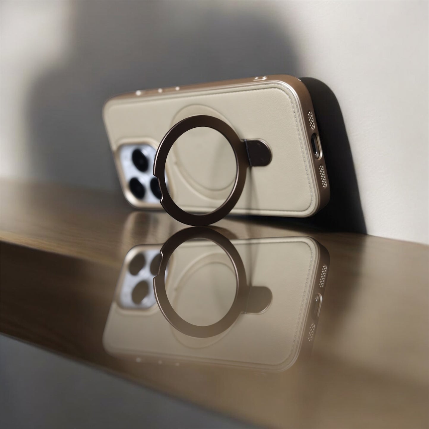 Epic case -Premium vegan leather iphone case/cover with magsafe and magnetic stand