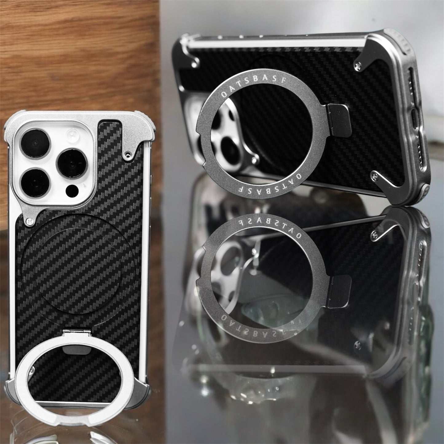 Epic Case- Rimless Premium Metal & Aluminum Case with Magnetic Stand