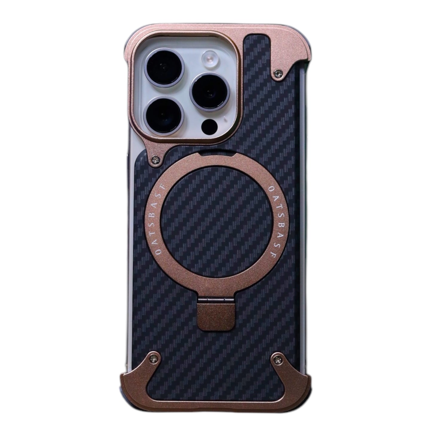 Epic Case- Rimless Premium Metal & Aluminum Case with Magnetic Stand