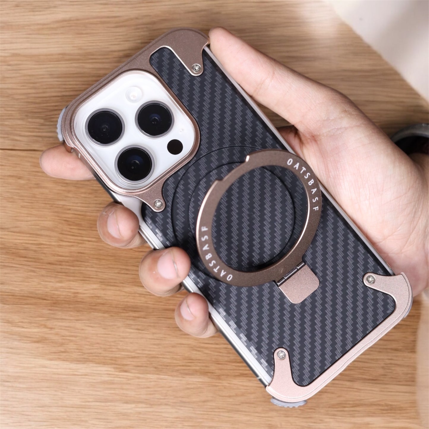 Epic Case- Rimless Premium Metal & Aluminum Case with Magnetic Stand
