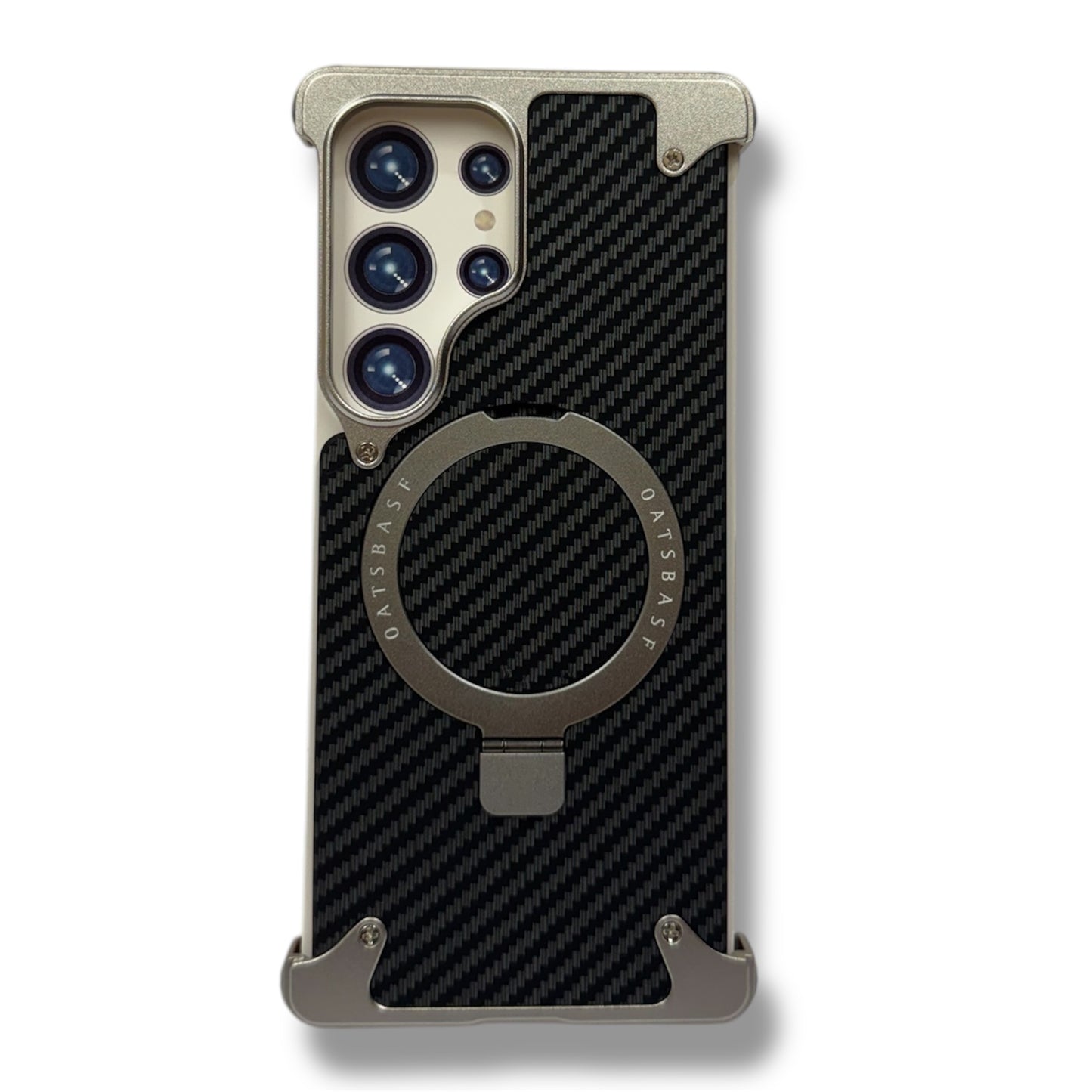 Epic Case- Rimless Premium Metal & Aluminum Case with Magnetic Stand