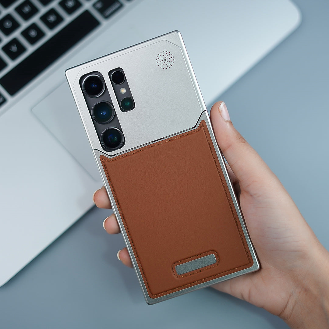 AERO FLEX PREMIUM METALLIC LEATHER CASE WITH MAGSAFE