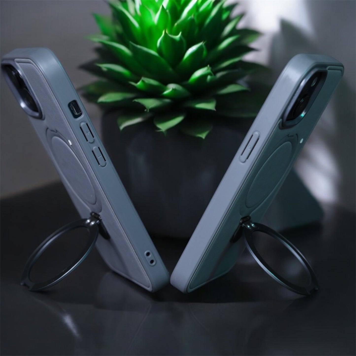 Epic case -Premium vegan leather iphone case/cover with magsafe and magnetic stand